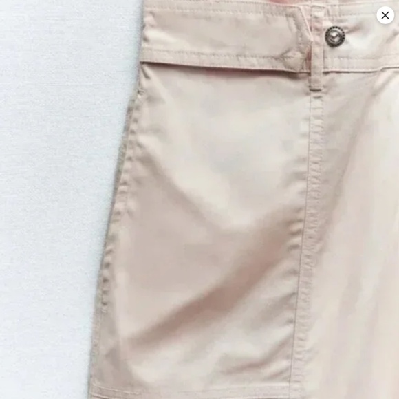 ZARA Women's Cotton Zip Up Cargo Jumpsuit Wide Leg Relaxed Fit NWT - Picture 6 of 9